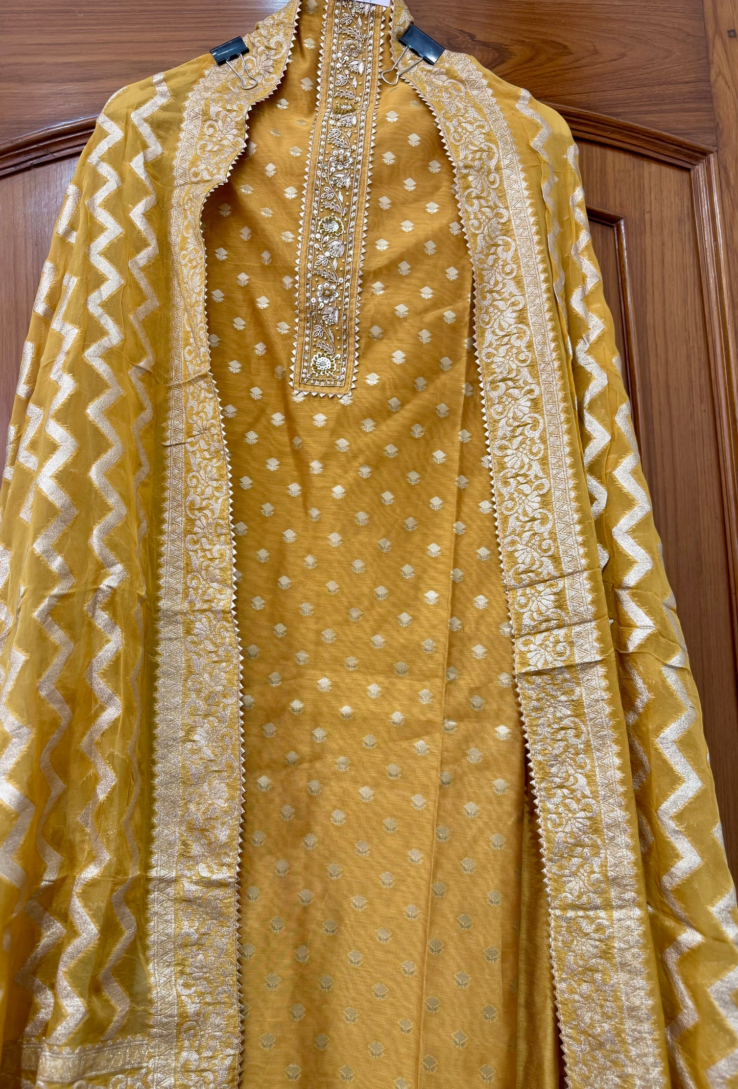 Pure silk banarasi suit piece