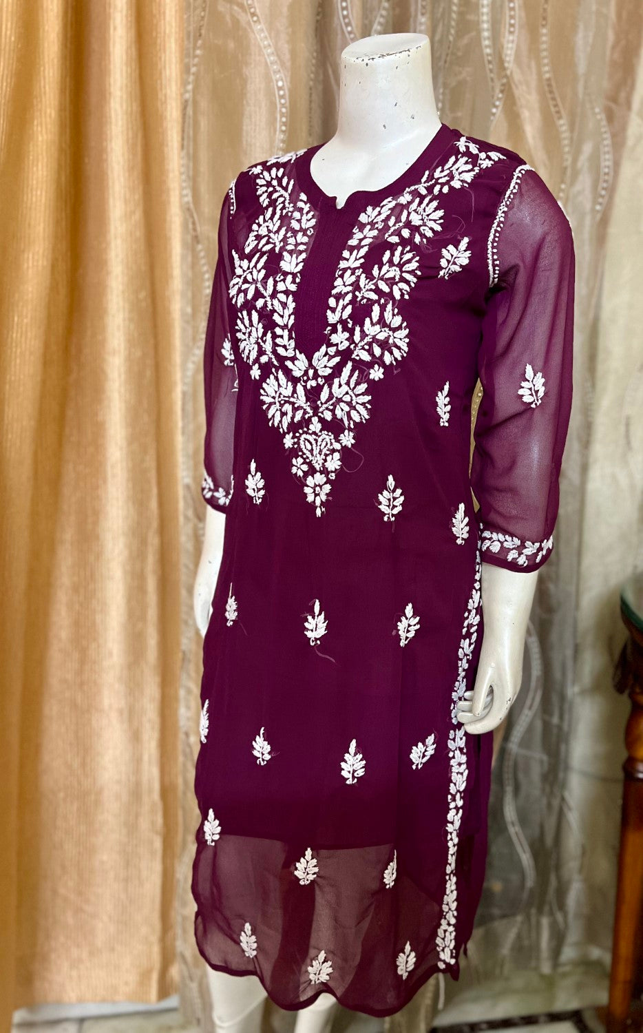 Chikankari Straight Kurta