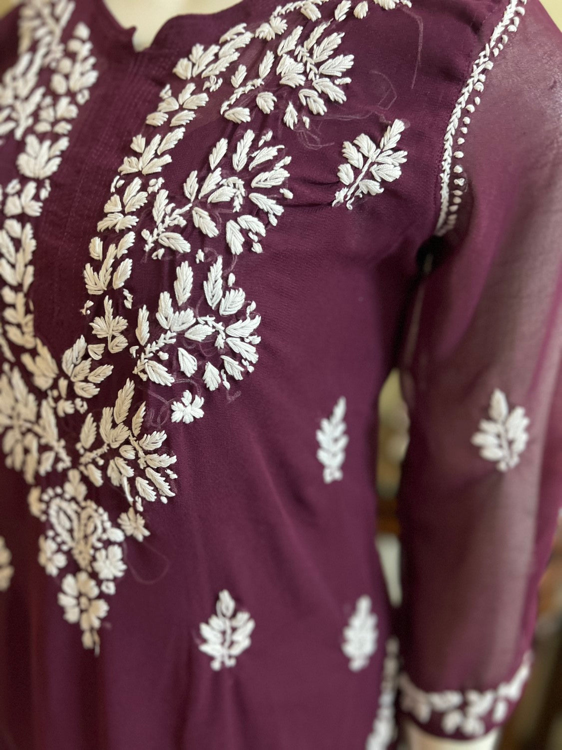 Chikankari Straight Kurta