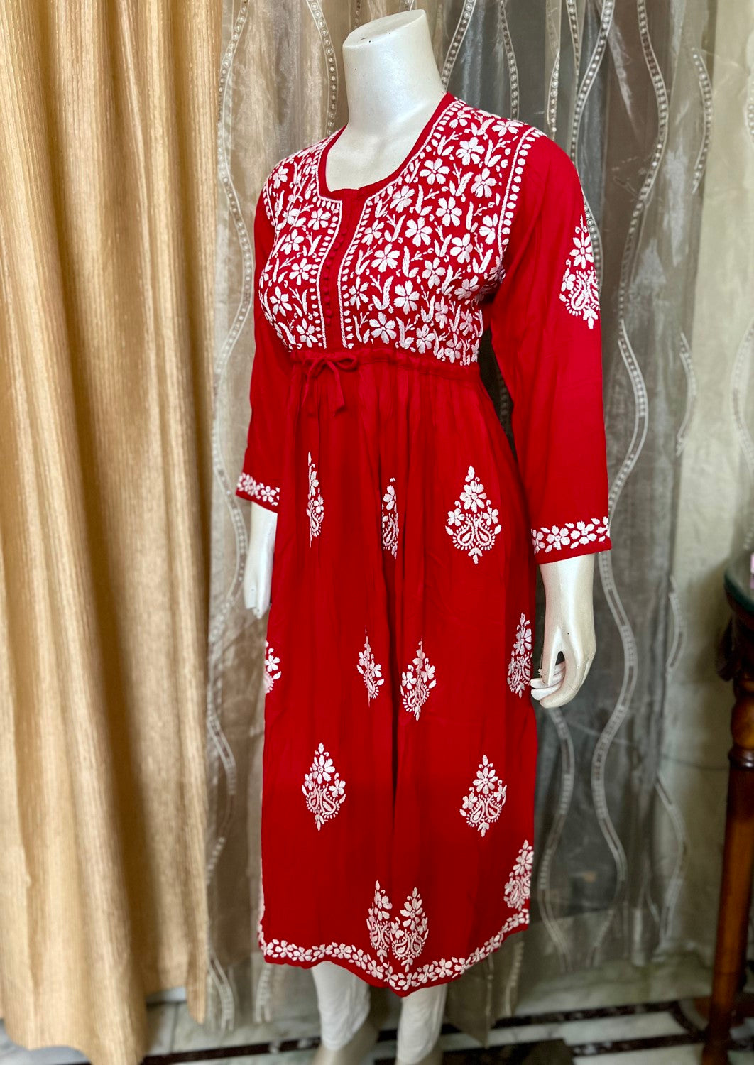 Chikankari Straight Kurta